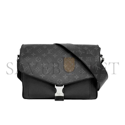 LOUIS VUITTON SHOULDER BAG MESSENGER BLACK GRAY TAIGARAMA MONOGRAM ECLIPSE M30746 (33*29*11.5cm)